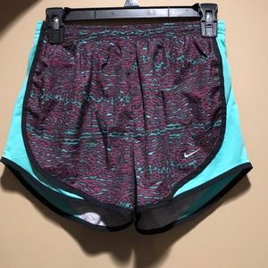 Burgundy Cheetah Print Nike Dri-Fit Shorts